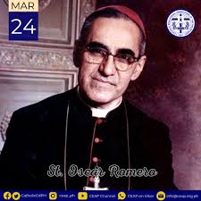 St. Oscar Romero, the beloved archbishop of San Salvador who gave his life  defending the poor and oppressed. A voice for justice and peace, he  fearlessly spoke out against violence and inequality,