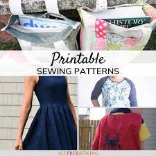 Free sewing patterns for babies women men and kids. 45 Printable Sewing Patterns Free Pdfs Allfreesewing Com