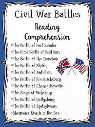 Major Civil War Battles Reading Comprehension Bundle
