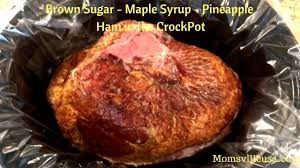 Crock pot ham takes only about 5 minutes to prepare and cooks to tender perfection in the slow cooker. Brown Sugar Maple Syrup Pineapple Ham In The Crockpot Youtube
