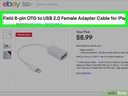 How To Connect Usb To Ipad 5 Steps With Pictures Wikihow