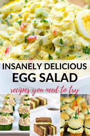 Looking For The Perfect Egg Salad Recipes Here Are 13 Insanely Delicious And Unique Ways To Make Egg Salad Including Keto Egg Salad Recipe Egg Salad Recipes