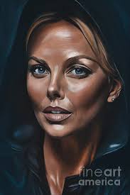 Charlize Theron Bath Towel by Andrzej Szczerski
