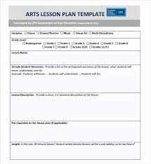 Elementary Lesson Plan Template Word Inspirational Sample Art Lesson Plans Template 7 Free D In 2020 High School Lesson Plans School Lesson Plans Lesson Plan Templates