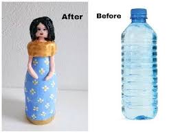 Diy Handmade Plastic Bottle Craft Doll Making Idea Easy Plastic Bottle Craft By Aloha Crafts Youtub Plastic Bottle Crafts Plastic Bottles Plastic Bottle Art