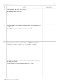 Jawapan anda mestilah dibulatkan pada ruangan yang disediakan. Modul Penyelesaian Masalah Matematik 3