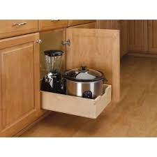 Sliding cabinet shelves pull out trays for kitchen cabinets. Rev A Shelf 5 62 In H X 14 In W X 22 5 In D Medium Wood Base Cabinet Pull Out Drawer 4wdb 15 The Home Depot Kitchen Cabinets Upgrade Kitchen Decor Kitchen Cabinets