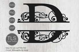 Download Split Monogram Letter D Svg Letter D Monogram Svg Letter 375379 Monograms Design Bundles