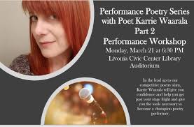 Any poets interested in a poetry slam?