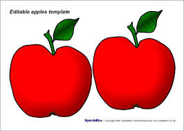 Editable Apples Template Red Sb4790 Sparklebox Apple Template Apple Apple Theme