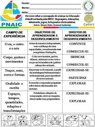 Campos De Experiencia Na Educação Infantil Bncc Atividades Escolares Vamos Planejar Nova Bncc Sem Complicaco Relatorios Educacao Infantil Objetivos Da Educacao Infantil Sequencia Didatica Educacao Infantil