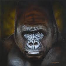 Gorilla Painting by Tim Scoggins
