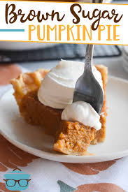 Combine pumpkin, cream cheese, and spice in mixer until well blended. Brown Sugar Pumpkin Pie Video The Country Cook