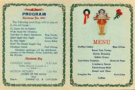 1954 Christmas Program Menu For The Inmates Alcatraz Prison Christmas Menu Alcatraz Christmas Ephemera