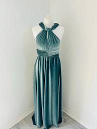 Buy DUCK Egg BLUE VELVET Multiway Dress Sky Dress Bridesmaid Dress Infinity  Dress Twist Wrap Dress Prom Dress Convertible Dress Handmade Online in  India
