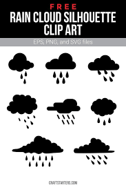Free Rain Cloud Silhouette Clip Art Rain Clouds Silhouette Clip Art Clip Art