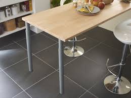 Table De Cuisine Fabriquee Avec Un Plan De Travail Plan De Travail Plan De Travail Bois Table Plan De Travail