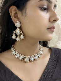 Long Necklace Rajwadi Necklace Set Online Designer Rajwadi Necklace Set  With Earring For Women Girls
