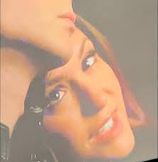 Off guard paused scene from a movie or TV show