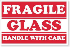 These come in two sizes: Amazon Com Smartsign Fragile Glass Handle With Care Labels 3 X 5 Paper Pack Of 500 Industrial Scientific