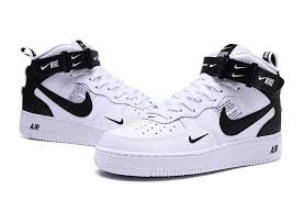 Nike Air Force 1 Womens White With Black Swoosh Pin On Nike Shoes Air Force