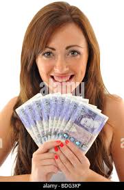 Signora donna femmina ricchi ricchi ben off capelli donna rosso ridere  risate ridere Foto stock