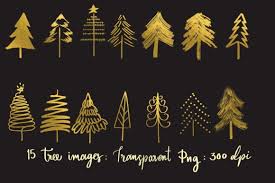 Download Instant Download Gold Christmas Tree Graphic By Poycl Jazz Creative Fabrica SVG Cut Files