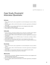 So, it is important to formulate a case study writing can be tricky as it is designed to help students demonstrate an understanding of a particular topic and how it affects the surrounding. Appendix C Case Study Example Interview Questions Development And Use Of As Built Plans By State Departments Of Transportation The National Academies Press