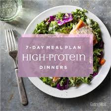7 Day Meal Plan High Protein Dinners Eatingwell