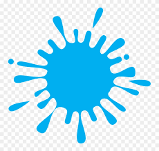 Paint Splatter Sky Blue Clipart 1161833 Pikpng