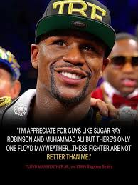 Respect to Floyd Mayweather, he is the best. 🥊🏆🙏