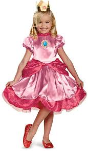 Halloween Costumes For Girls Super Mario Princess Peach Dress Up Set Kids Halloween Costumes Ki Princess Peach Costume Peach Costume Super Mario Princess