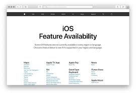 How To Check Ios Feature Availability Per Country Ios Features Ipad Features Tv App