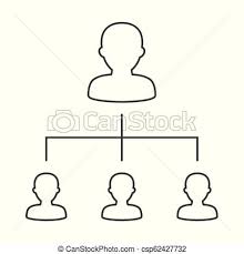 Corporate Organization Chart With Business People Icons