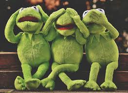Coloring this popular muppet will surely make him really happy. Hd Wallpaper Kermit The Frog Photo Not Hear Not See Do Not Speak Funny Wallpaper Flare