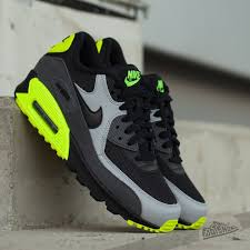 Black And Gray Nike Air Max 90 Black Wolf Grey Dark Grey Footshop Mens Nike Shoes Sneakers Men Fashion Nike Air Max