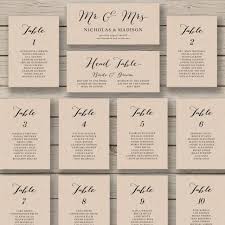 Wedding Seating Chart Template Printable Seating Chart