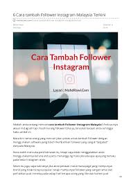 Buat segmen khusus untuk tambah follower instagram. Pdf Mohd Rawi Othman Mohd Rawi Othman Academia Edu