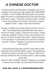 A Funny Chinese Doctor Story Funny Chinese Funny Stories Joke Stories