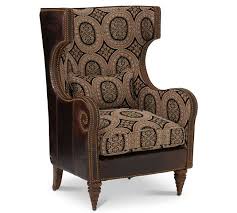 michael amini victoria palace 61936 multi 29 leather fabric wing chair michael amini furniture wing chair aico furniture