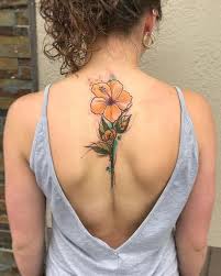 Amber Rose Tattoos On Back Tattoosonback Hibiscus Tattoo Hibiscus Flower Tattoos Neck Tattoo