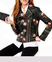 Maybe you would like to learn more about one of these? Anna Sui Floral Rose Embroidered Faux Leather Jacket With Studs Petite Small Ebay