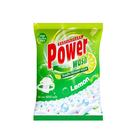 Bashundhara Power Wash Detergent Powder (Lemon) - 	200gm
