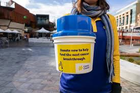 Public outdoor dining areas lv; Donation Tins Cancer Council