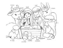 The scene of this sweet little baby in a manger, surrounded by mary, joseph the wise men and all of the animals, is serene. Manger Scene Coloring Pages Worksheets Teaching Resources Tpt
