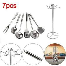 Check spelling or type a new query. Cookware Dining Bar 7pcs Stainless Steel Kitchen Utensil Set With Hooks And Stand Kitchen Set Chn Kisetsu System Co Jp