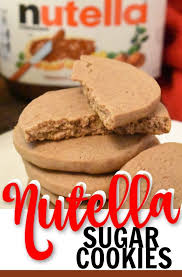 These Soft Chewy Cookies Are Full Of Delicious Nutella Flavor They Are A Perfect Sugar Cooki Favorite Sugar Cookie Recipe Nutella Cookies Nutella Recipes Easy