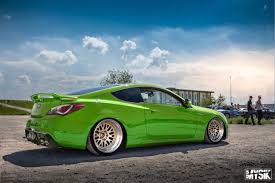 Airlift air suspension, parts shop max camber and toe arms, isr arms exterior parts: Hyundai Genesis Coupe Stance Green By Psykomysik By Psykomysik On Deviantart