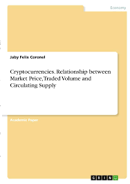 Limited supply cryptocurrencies are deflationary as instead of losing value over time; Cryptocurrencies Relationship Between Market Price Traded Volume And Circulating Supply Buch Kartoniert Jaby Felix Coronel