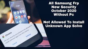 Unlocking samsung phones has never been so easy, although srs is a product. Samsung Frp Bypass 2020 Android 10 New Security Not Allowed To Install Unknown App Fixed Without Pc Youtube